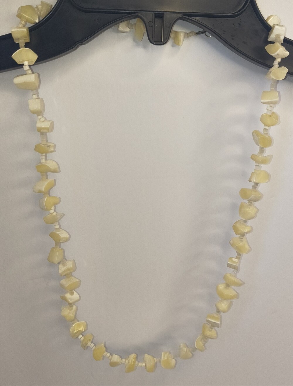 Cream Shell Chip Strand Necklace